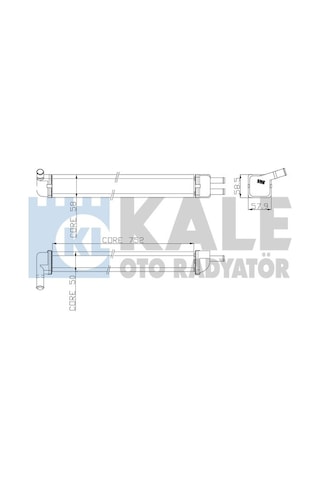 KALE KALORİFER RADYATÖRÜ 2 SIRA R12 TOROS 582842