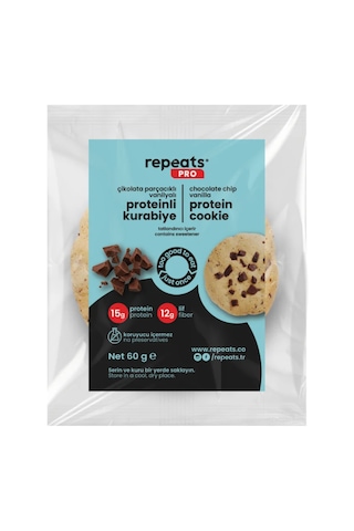 Pro Yüksek Proteinli Çikolata Parçacıklı Vanilyalı Kurabiye 60...