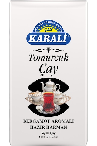 Karali Tomurcuk Bergamot Aromalı Siyah Dökme Çay 1 KG