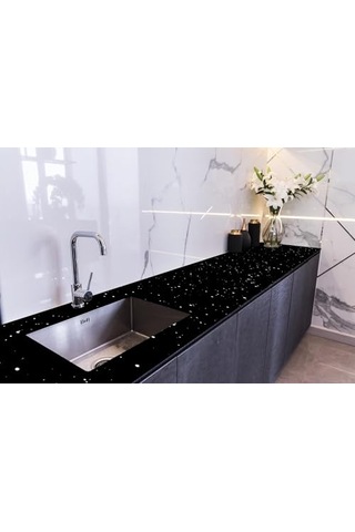 Üstü Kaplama Folyosu Mutfak Tezgahı Kaplama Star Galaxy 70 Cm X 1 Metre Çok Renkli