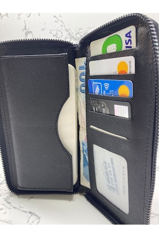 Erkek Cüzdan Telefonluk Fermuarlı Uzun
