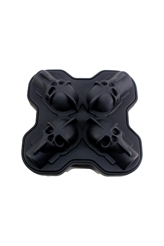 Xiyyadms Gıda Grubu Silikon Kafa Şekilli Buz Kalıbı - 4'lü Eski Tip, Esnek, Temizlenmesi Kolay, Ev/ofis/club Kullanıma Uygun Çok Renkli