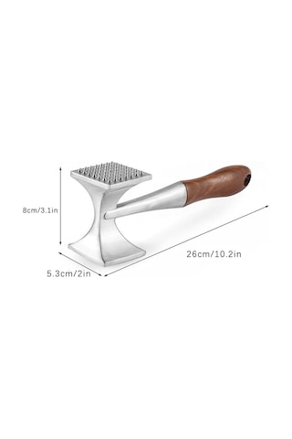 Et Yumuşatma Çekiç Çift Taraflı Et Dövücü Alet Biftek, Sığır Eti Tavuk Tokmağı Mutfak İçin Ahşap Saplı