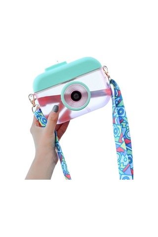 Çocuklar İçin Pratik Ve Şık 400 Ml Plastik Termos, Pembe Renkli Kampanyalı Okul Termosu MAvi