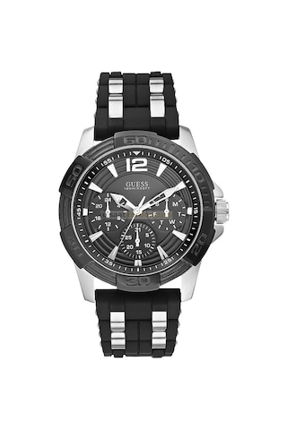 Guess Guw0366g1 Modeli Siyah Silikon Saat Kordonu