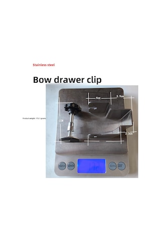 Geeksen Stainless Steel G-clamp For Drawer Panels: Non-slip, Scratch-resistant, Secure Installation 152g, Bow-type Diğer