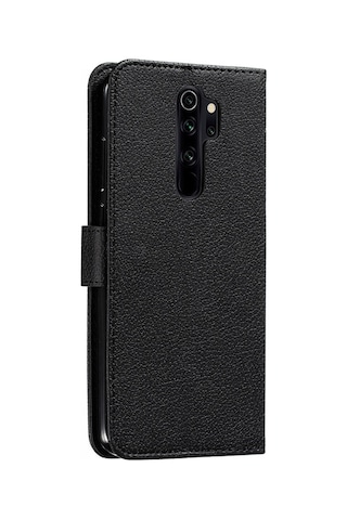 Xiaomi Redmi Not 8 Pro Tüy Desenli Litchi Doku Yatay Çevirme Deri Kılıf Tutucu Ve Cüzdan Ve Kart Yuvaları İle