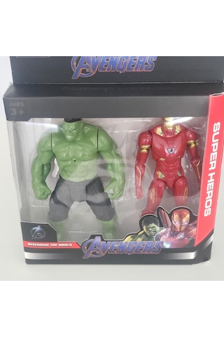 Avanger Hulk Demir Adam İron Man Işıklı 19 Cm Figür