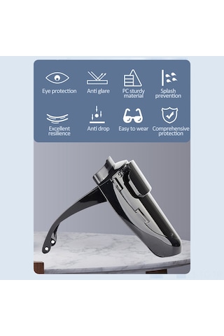 Skycity Koyu Siyah Büyük Boy Elektrik Kaynaklı Maske, Çift Katlı Koruyucu Lens, Göz Ve Yüzü Parlak Işık Ve Isıdan Korur