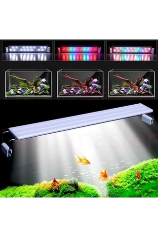 Silkroadselect Longbangdian Shop 60cm Renk Stili Bitkiler Büyüyen Işıklar Balık Tankı Işıkları Küçük Klipsli Işıklar Akvaryum Işınlama Aksesuarları Led Işık Dekorasyon Lambası Renkli