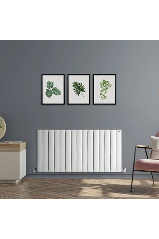 600x1675mm Lilac Yatay Beyaz Alüminyum Radyatör