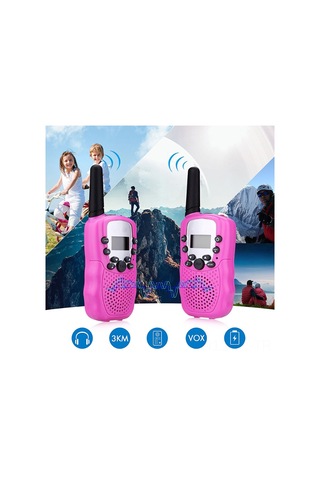Lemestar Çocuklar İçin Renkli Telsiz İletişim Cihazı, 8-22 Kanal, 3-5 Km Menzil, 4xaaa Pil İle