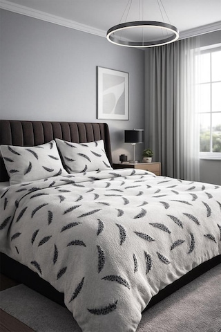Lifoz 3 Parça Çift Kişilik Yatak Örtüsü 235x250 Cm Beyaz