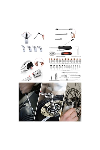 Staxx Power CRV46 46 Parça Otomatik Cırcırlı 1/4" Lokma Takımı