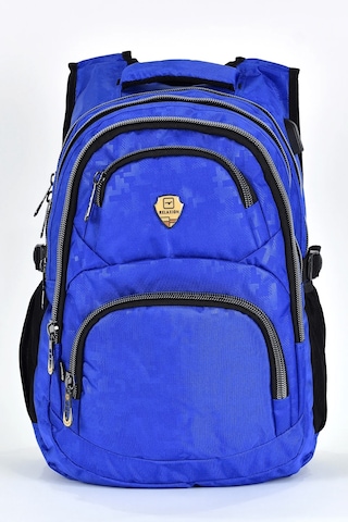 1550 Unisex Anatomik Yarasa Sırt Okul Çantası - Nkt01550-saksmavi Saks Mavi