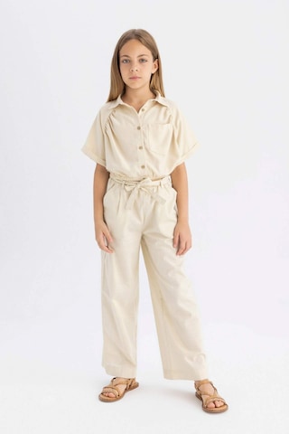 DeFacto Kız Çocuk Cropped Fit Pamuklu Kısa Kollu Gömlek C4272A824SMBG743