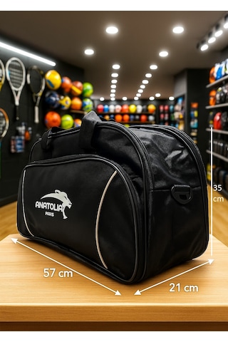 Newfull Sport Anatolia Pars Astarlı U Kapak Seyahat Çantası-büyük Siyah