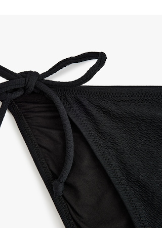 Koton Astarlı Yanları İpli Bikini Altı Siyah 5sak00012mm Siyah