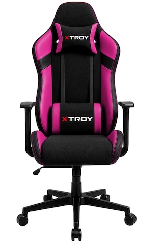 Xtroy Knight Model 140 Yatan, Kumaş Oyuncu Koltuğu Pembe
