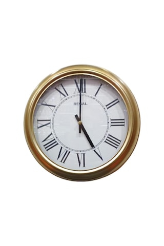 Regal 4290 Gwr Özel Seri Metal Kasa Akar Sessiz Saniyeli Duvar Saati Çok Renkli