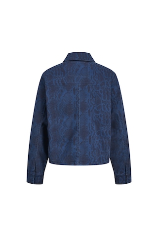 Jack & Jones Kadin Cep Detayli Desenli Gömlek Ceket - Sarah - 12280825 Insignia Blue
