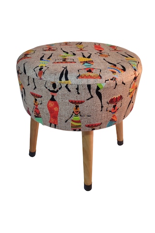 Puf Koltuk Tabure - Etna Ütopya Bej - Gold