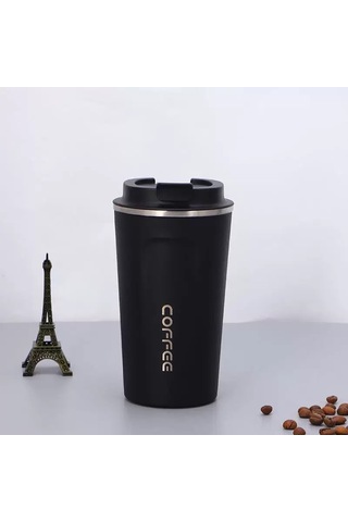 Ranyeek 304 Çelik Vakumlu Termos Kupa, Dışarıda/karada Kullanım, Isı Saklama, 510ml Siyah, Stokta Siyah