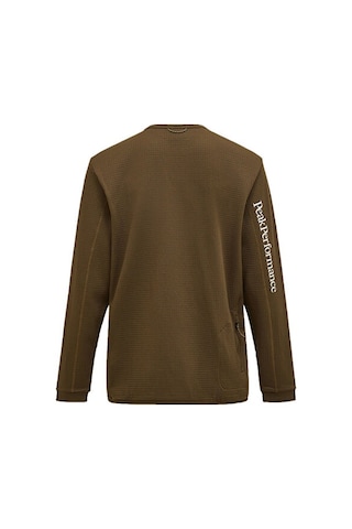 Peak Performance W Traıl Polartec Crew Kadın Günlük Sweatshirt G79810060t Kahverengi