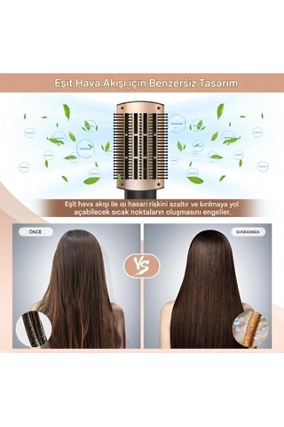 5 Başlıklı Air Saç Şekillendirici Set Çok Renkli