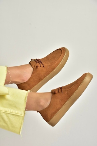 Fox Shoes Y602170902 Taba Süet Bağcıklı Casual Ayakkabı Taba