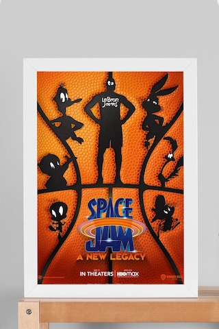 Lebron James Çerçeveli Tablo - Space Jam Film Posteri Tablo