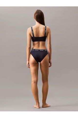 Kadın Calvin Klein İmzalı Elastik Bel Bandı Orta Yüksek Bel Lacivert Bikini Altı Kw0kw02428-cef-7766 Lacivert