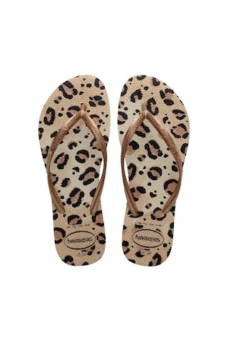 Havaianas Slım Anımals Leopar Parmak Arası Terlik 4103352 6516 Dore Altın