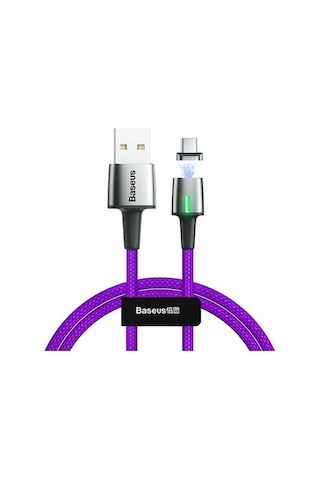 Baseus Catxc-b05 Zinc Magnetic Usb Kablo Şarj Usb Type-c Başlık 2.0a 2 M - Mor