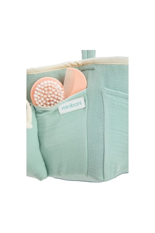 Miniboni Müslin Anne Organizer Çanta - Yeşil Standart Yeşil