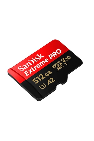Sandisk 512 Gb Extreme Pro Microsdxc Kart + Sd Adaptörü + Rescuepro Deluxe, 200 Mb/sn'ye Kadar, A2 Uygulama Performansı, Uhs-ı, Sınıf 10, U3, V30 İle