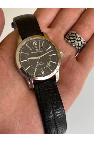 Maurice Lacroix Pontos GMT 40mm Deri Kordon Erkek Kol Saati PT606
