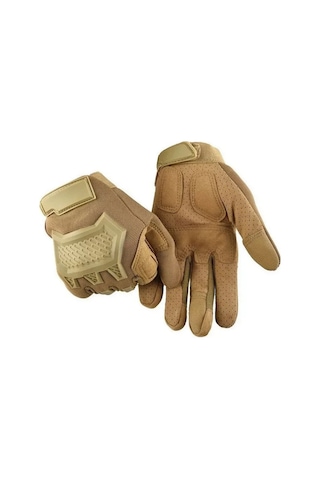 Kosona Erkekler İçin Kış Motosiklet Eldiveni - Ultra İnce Fiber, Isı Sağlama, Dokunmatik Ekran Uyumlu, Xl Krem Renk 1 Çift