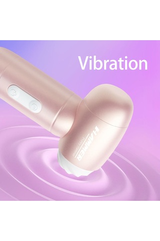 Pembe Tilki Mini Hammer Şarjlı Titreşimli Masaj Cihazı Pembe