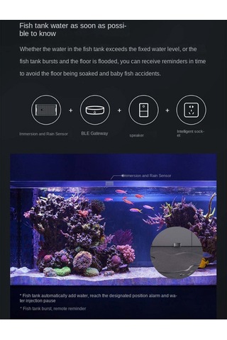 Anjiexun Su Kaçağı Sensörü Su Baskını Ve Yağmur Dedektörü Ipx7 Su Geçirmez