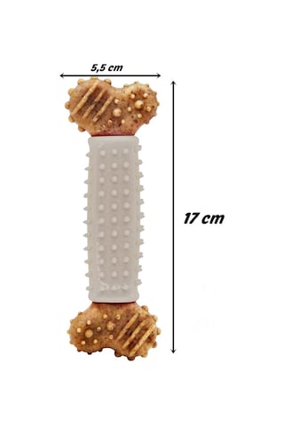 Tırtıklı Sert Kemik Köpek Oyuncağı 17 CM