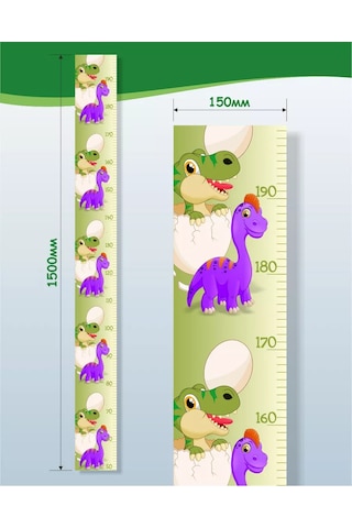 Zelenyj Perec Çocuklar İçin Duvara Monte Dinozorlu Boy Ölç 267614887