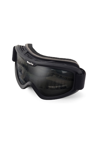 Geeksen Xh121 Spherical Kayak Gözlüğü - Çift Katman Buhar Engeli, Uv Koruma, Darbe Dayanıklı Tpu Çerçeve - Avrupa Patentiyle Kayak Ve Snowboard İçin Siyah Kumu Gri Lens Siyah & Gri