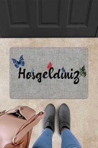 Evaşk Kapı Önü Paspası Vinil Kaymaz Tabanlı 45 X 70 Evaşkdm11072