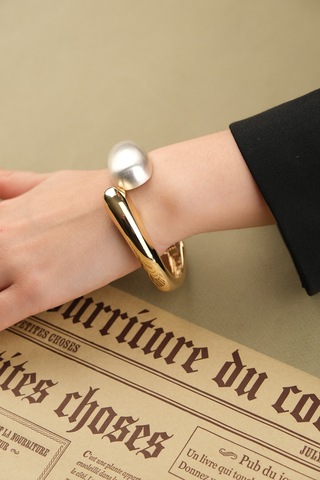 Çildan Womens Gold Ve Silver Özel Tasarım Sarmal Kelepçe Bileklik