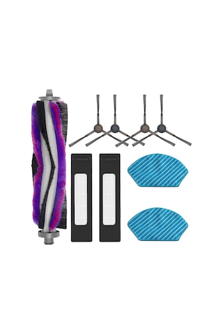 Midea M7 Pro/m7 Max İçin Fakir Rs 770 Robot Süpürge Aksesuarları Yedek Parçası İçin Ana Yan Fırça Filtresi Paspas Bezi