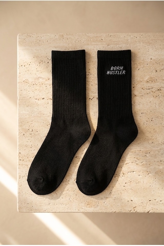Katıa&bony Unisex 3'lü Zar Nakışlı Soket Çorap Desenli