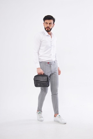 Derinss Deb5119 Hakiki Deri Gri Gölge Erkek El Ve Omuz Çantası 001