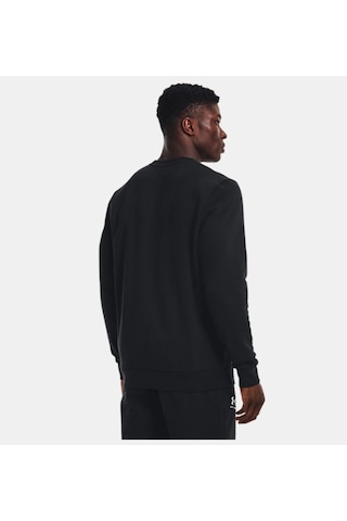 Under Armour Erkek UA Essential Fleece Bisiklet Yaka 1374250-001 Siyah