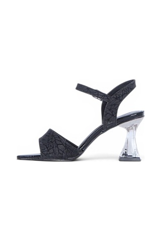 Ayakcenter Byn Ayışığı By41 Siyah 10cm Kadın Topuklu Sandalet